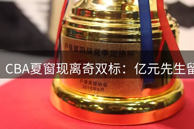 CBA夏窗现离奇双标：亿元先生留队无人问津 天价外援争夺战引资本角力